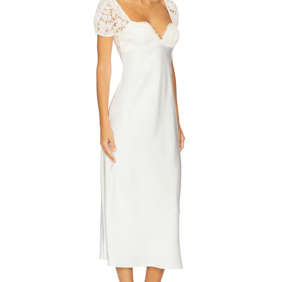 REVOLVE Dresses & Skirts - REVOLVE White Lace Midi Dress